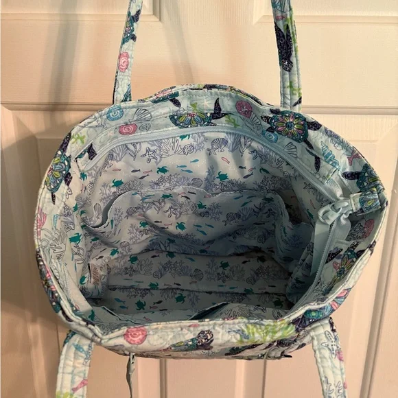 Vera Bradley Sea Turtle Tote - Blue and Green - Picture 2 of 2